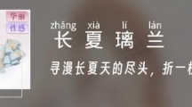 以闪亮之名长夏璃兰套装怎么样以闪亮之名长夏璃兰套装内容介绍