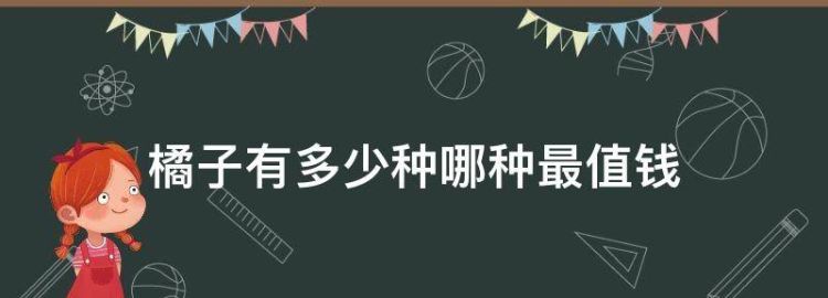 橘子有多少种哪种最值钱