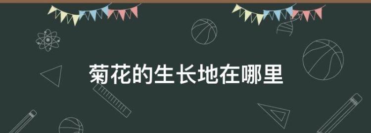 菊花的生长地在哪里
