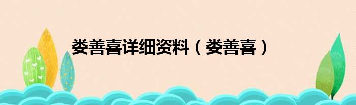 娄善喜详细资料