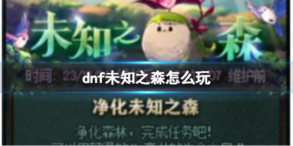 dnf未知之森玩法详情