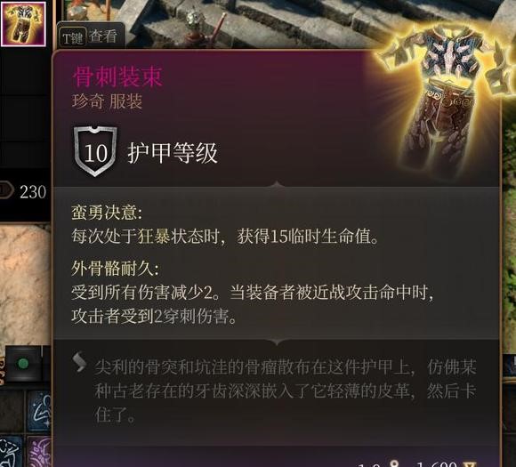 博德之门3反甲骨刺装束获取一览