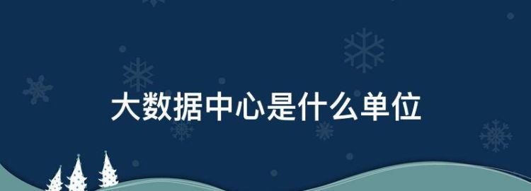 洛阳市大数据中心是什么单位