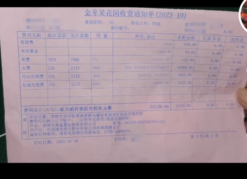 深圳一业主称60平房子月用水1903吨 业主：简直难以置信