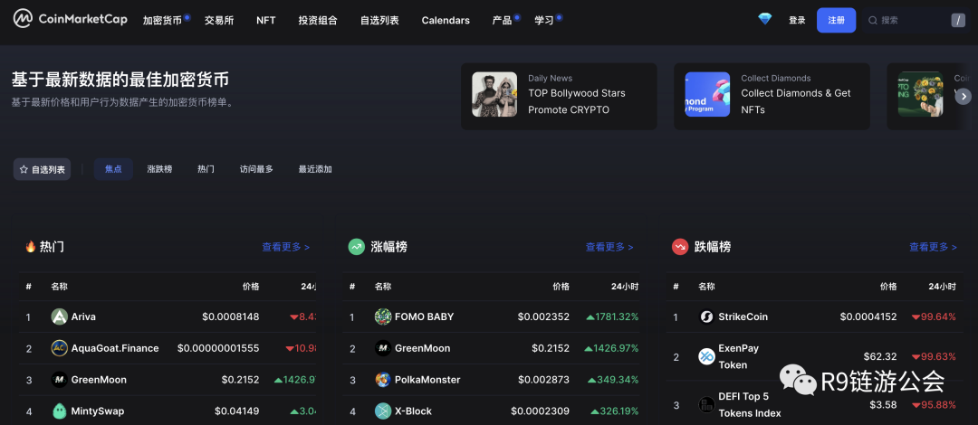 CoinMarketCap撸空投攻略详细图文教程(coinmarketcap官网)
