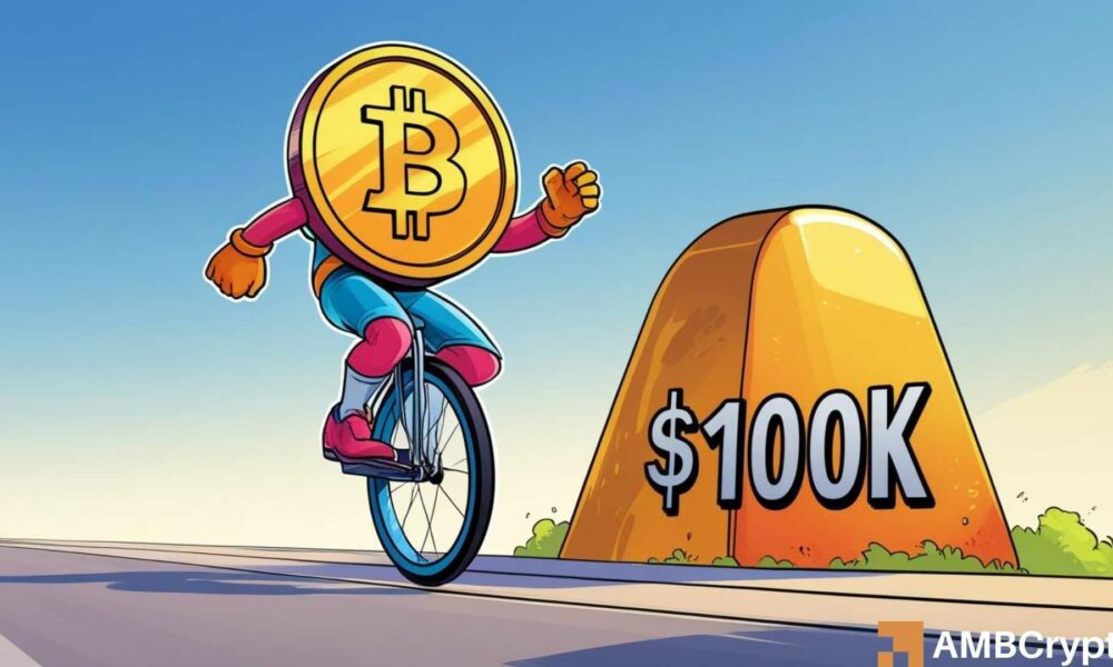 比特币价格预测——尽管避险情绪升温，10万美元大关能否守住？