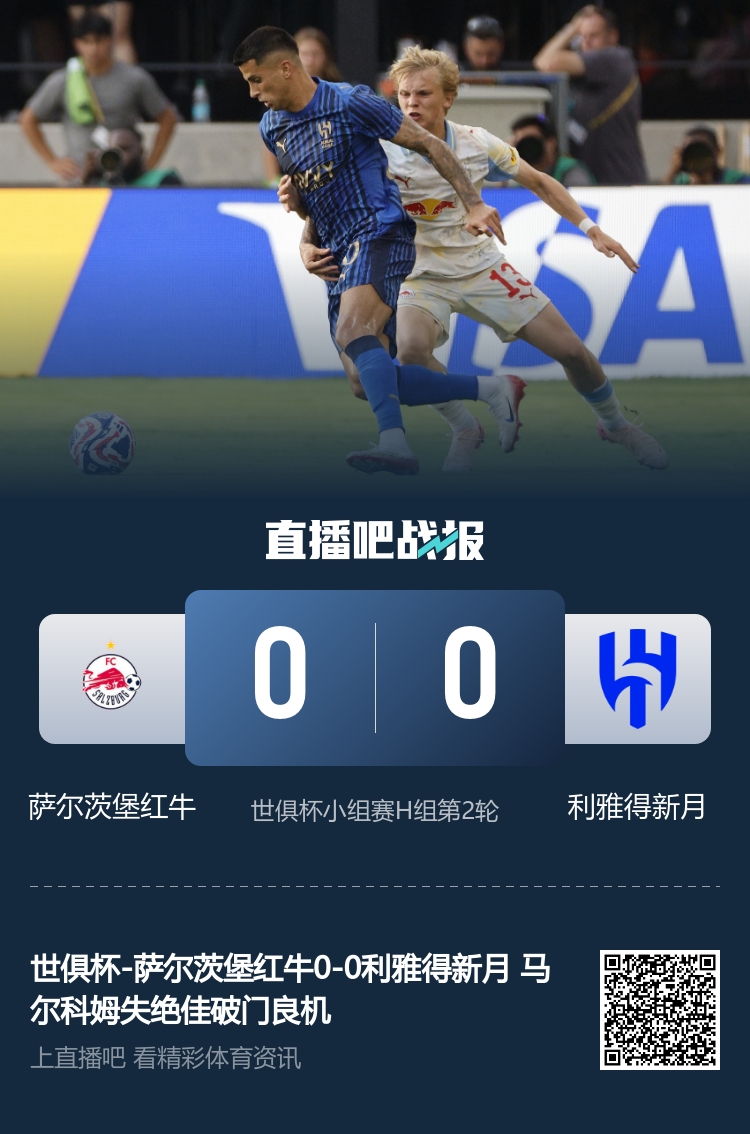 仍无胜绩！亚洲球队3队6负垫底出局，仅新月两平成亚洲"唯一希望"