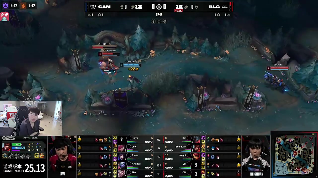 姿态看ELK EZ 7-0发挥 BLG劣势开局再次逆转GAM：闹剧要结束了！