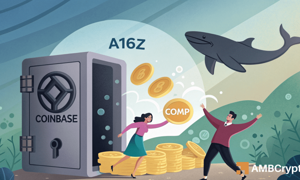 a16z向Coinbase转移1376万美元COMP：市场风向要变？