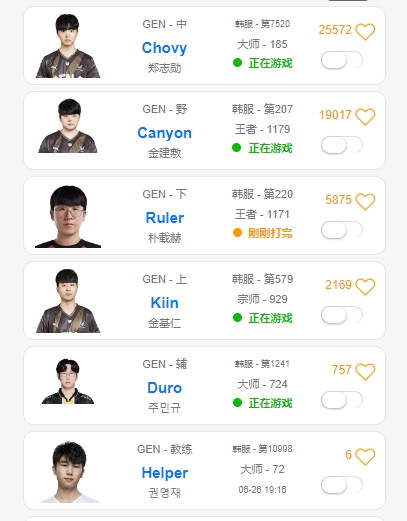 打什么排位？就得斗魂！GEN五名选手在美服沉迷斗魂竞技！