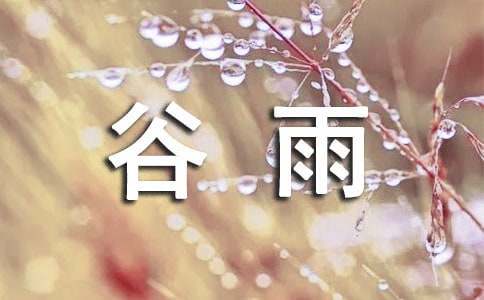 赞美谷雨的诗句