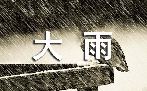 精选形容大雨的句子21句