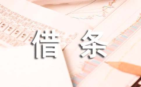 个人借条范本（精选22篇）