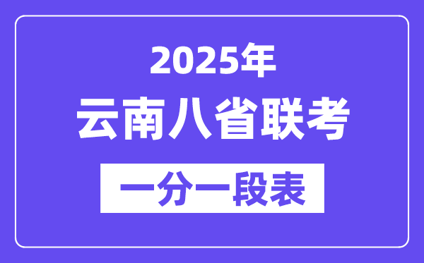 2025云南八省联考一分一段表,分数对应位次一览表