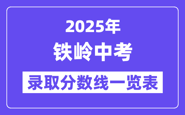 2025年铁岭中考各高中录取分数线一览表
