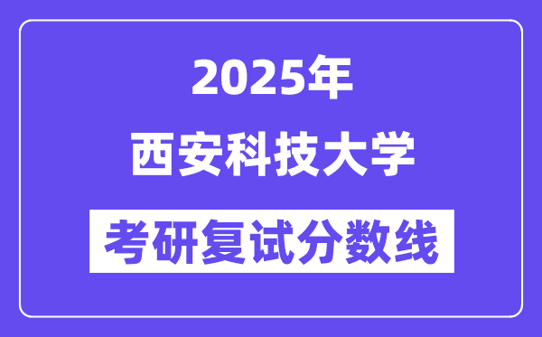2025西安科技大学考研复试分数线一览表