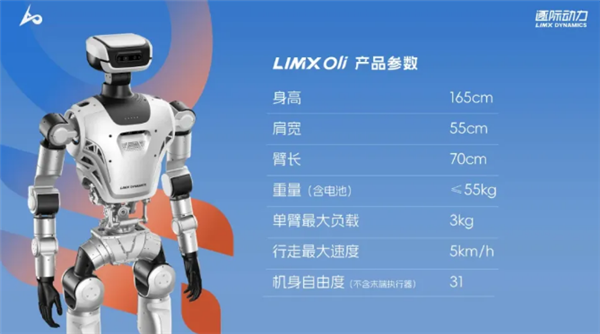 15.8万起！逐际动力全尺寸人形机器人LimX Oli开放预订