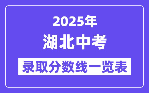 2025年湖北中考录取分数线一览表 中考多少分能上高中？