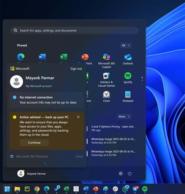 根本关不掉！Windows 11开始菜单弹黄色警告：催你订阅OneDrive备份