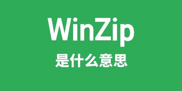 WinZip是什么意思 WinZip怎么读