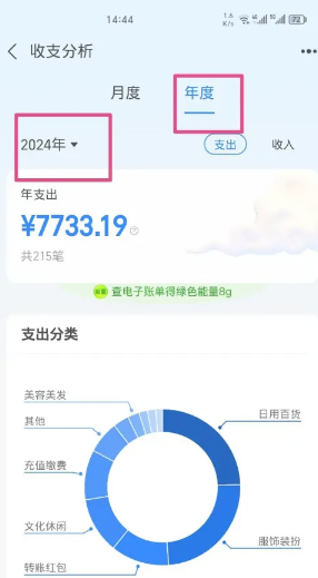 支付宝年度账单在哪里查看2024？