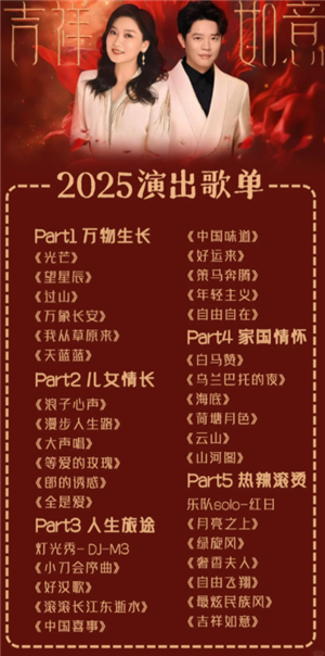 凤凰传奇吉祥如意2025演唱会歌单