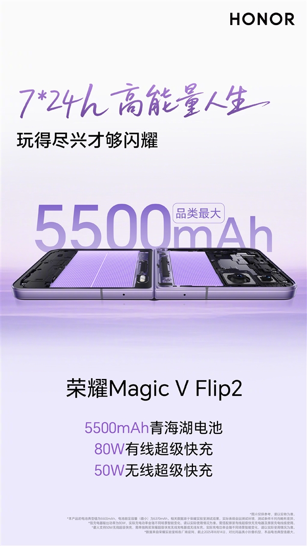 5500mAh最大电池小折叠！荣耀Magic V Flip2全配色外观公布