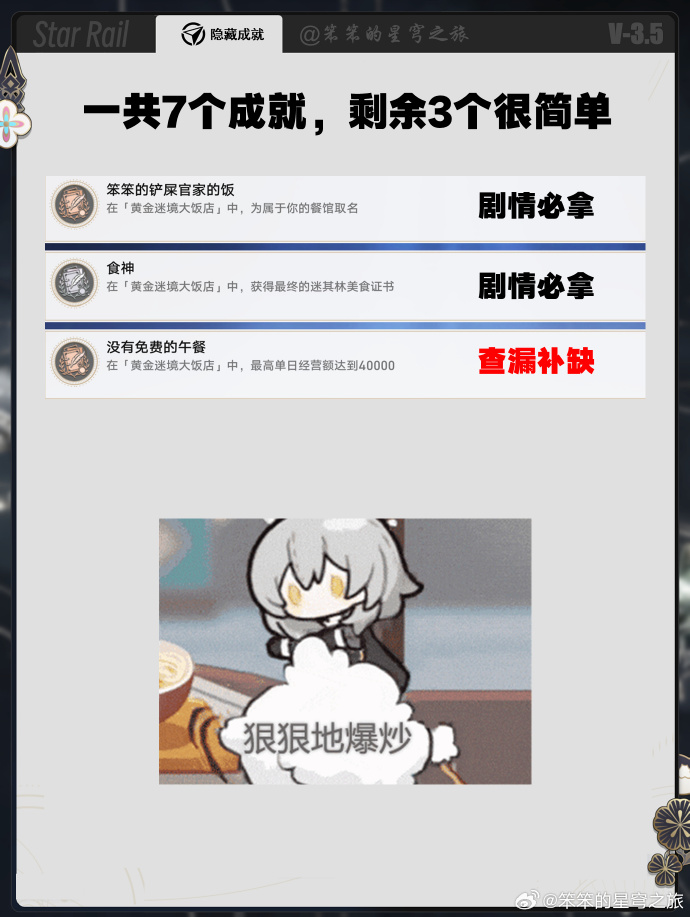 崩坏星穹铁道黄金迷境大饭店成就怎么完成