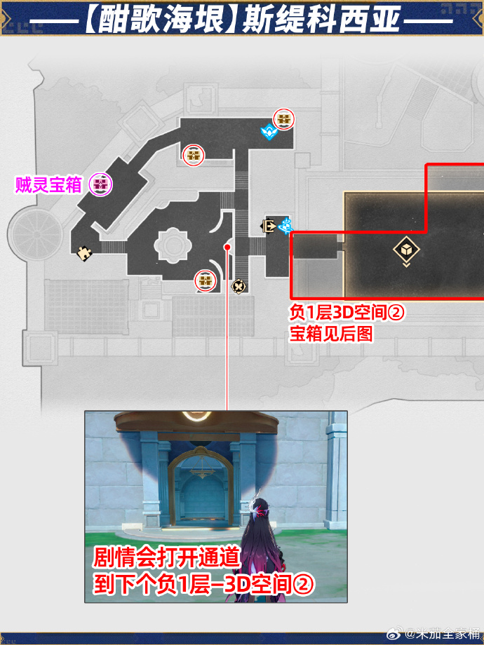 崩坏星穹铁道酣歌海垠斯缇科西亚宝箱位置