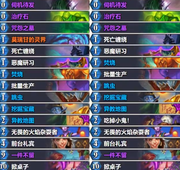 炉石传说乱斗自爱贼卡组8月