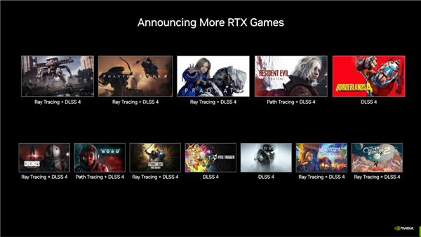 NVIDIA科隆游戏展“双线”革命：超175款游戏和应用支持DLSS 4！体验大有不同