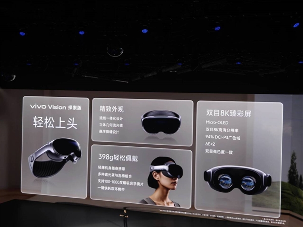 全球最轻的MR头显！vivo Vision探索版发布