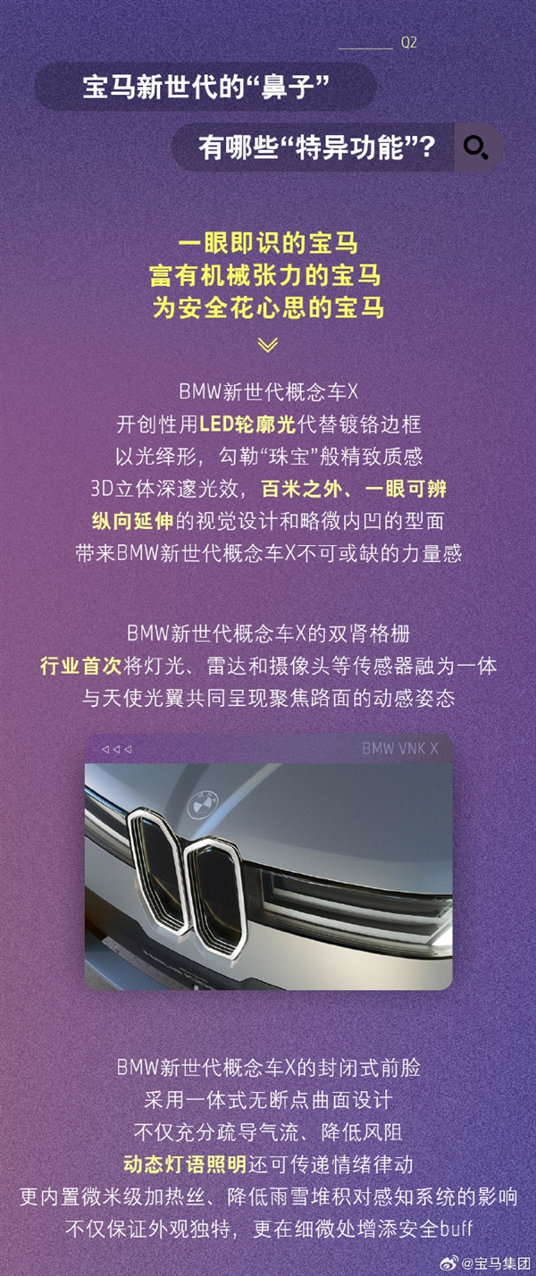 宝马回应执着鼻子前脸：双肾格栅是设计图腾