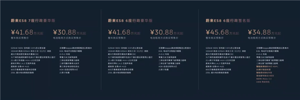 ES8预售价41.68万 这已经不是我认识的蔚来了