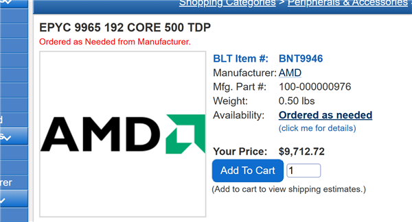 降幅达50% AMD、Intel开打价格战：192核CPU不到7万块