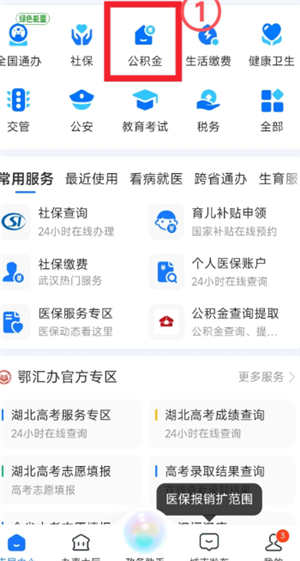 支付宝公积金缴费记录查询在哪查？