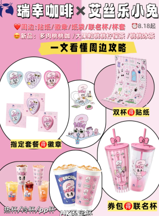 瑞幸艾丝乐小兔联名周边有什么怎么获得