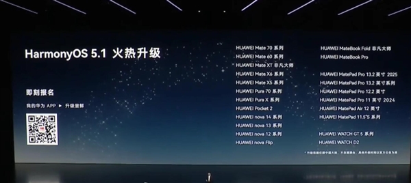 余承东宣布鸿蒙5终端设备数突破1200万台：鸿蒙5.1开启火热升级