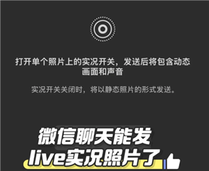 微信聊天记录可以发实况图了吗？微信聊天实况图片怎么发