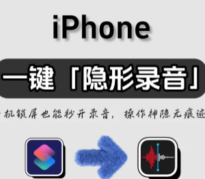 iPhone一键录音功能怎么设置？iPhone一键录音功能设置步骤
