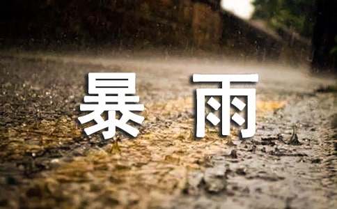 郑州暴雨作文
