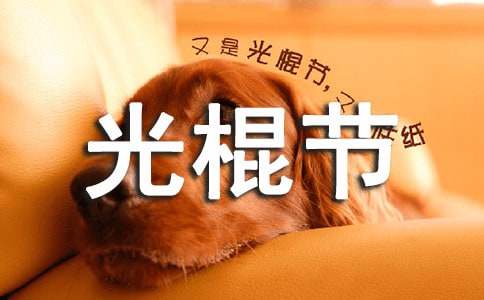 关于光棍节心情日志