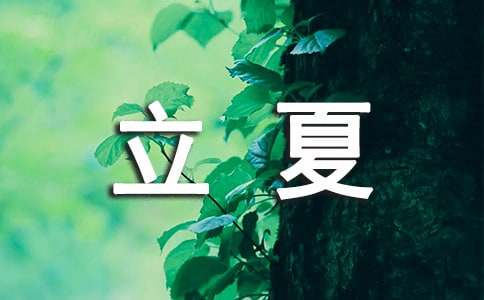 立夏的意境诗句