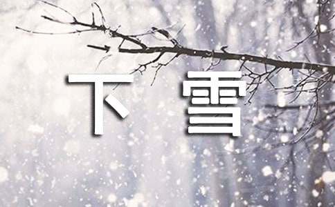 描写下雪的诗句3篇