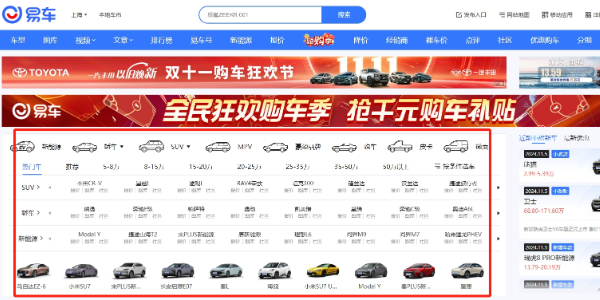 易车网怎么买车