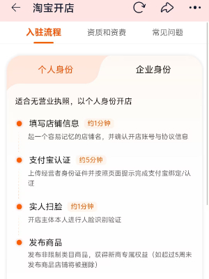 淘宝店铺怎么开
