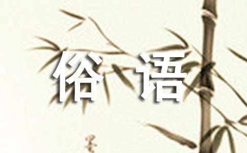 有关雨的谚语/俗语