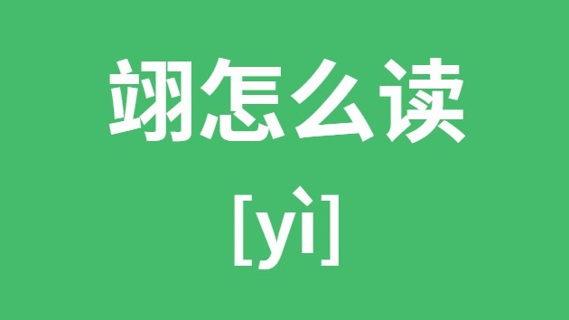 翊怎么读 翊的拼音 翊字是什么意思