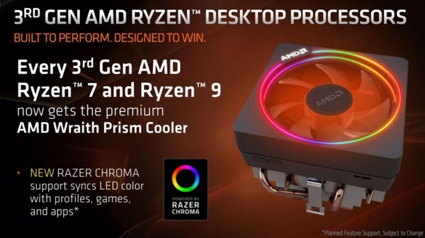 AMD锐龙原装散热器有变！它们不再自带