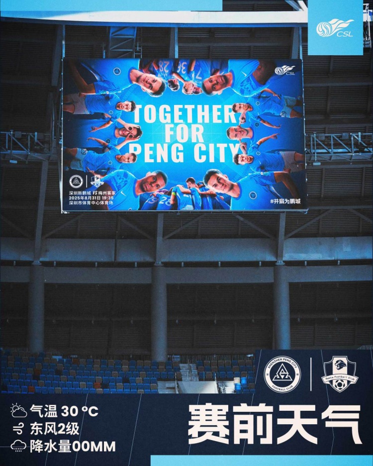 尽管暂无明显降雨，但仍建议前往主场的球迷朋友随身携带便携雨具
